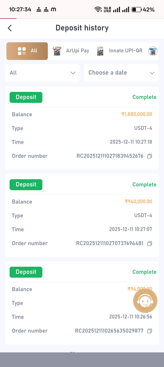 Transaction completed successfully
